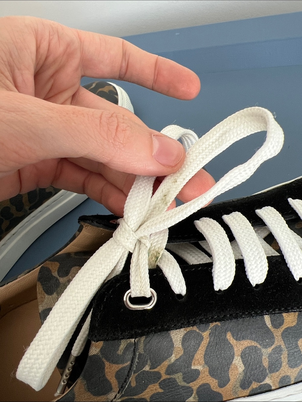 Belstaff dagenham leopard canvas suede low top sneakers tasmin gold colorway 38 - Picture 15 of 15